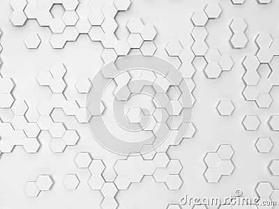 Abstract hexagonal pattern Stock Photo