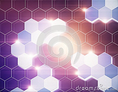 Abstract hexagonal texture Stock Photo