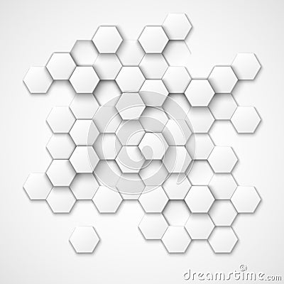 Abstract hexagonal vector background Vector Illustration