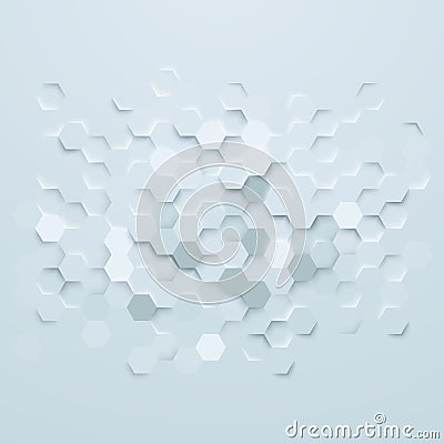 Abstract hexagons background Vector Illustration