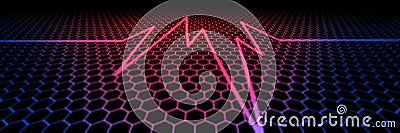 Abstract hexagons pattern background for high technology and innovation concep Stock Photo