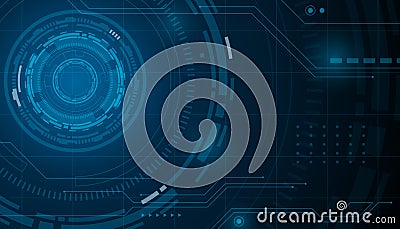 Abstract hi tech. Abstract digital background with technology. Vector abstract technology. Vector Illustration