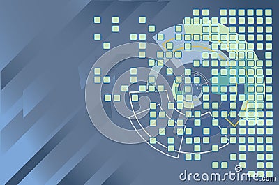 Abstract hi-tech background Stock Photo