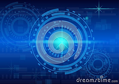 Abstract hi tech computer background Vector Illustration