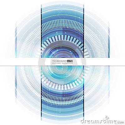 Abstract hi-tech, engineering, machine, technology concept. Vector abstract futuristic technology background Stock Photo