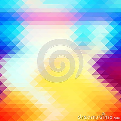 Abstract hipsters pattern with bright colored rhombus. Vector Illustration