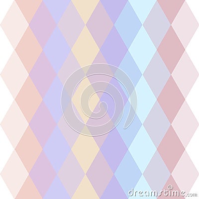 Abstract hipsters seamless pattern with bright pastel colored rhombus. Geometric background. Vector Vector Illustration