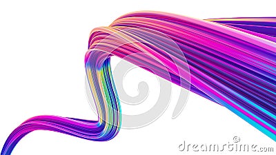 Abstract holographic fluid design element for trendy Christmas backgrounds Stock Photo