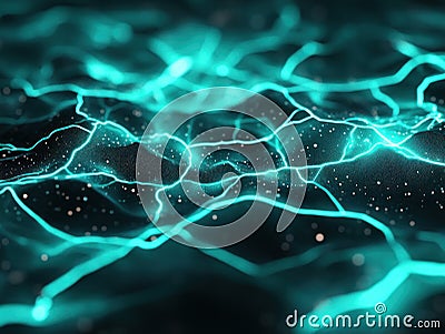 Abstract Holographic Map Dynamic Shifting Lines Illustrating Evolving Business Strategies, Adaptable Plans, and Agile Project Stock Photo