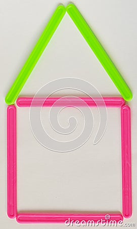 Abstract home symbol Stock Photo