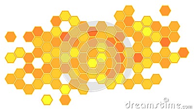 Abstract honeycomb background Vector Illustration