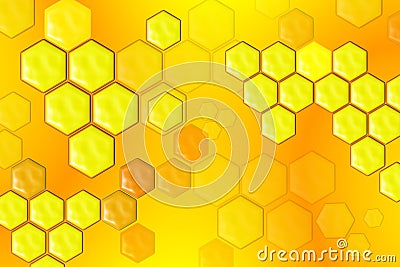 Abstract Honeycomb Composition Stock Photo