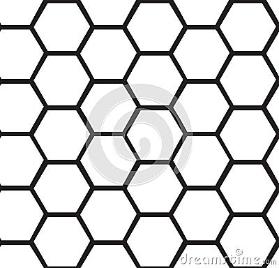 Abstract honeycomb seamless background Vector Illustration