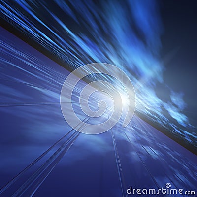 Abstract Horizon Perspective Stock Photo