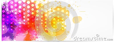 Abstract horizontal banner with modern design Vector Illustration