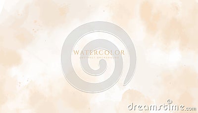 Abstract horizontal watercolor background. Neutral light colored empty space background illustration Vector Illustration