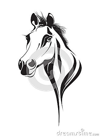 Abstract horses head Vector Illustration