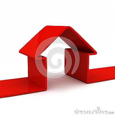 Abstract house Stock Photo