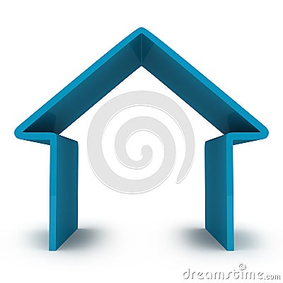 Abstract house Stock Photo