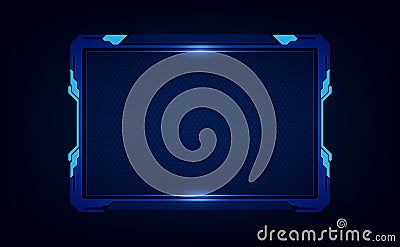 Abstract hud ui gui future futuristic screen system virtual design. vector illustration eps10 Vector Illustration