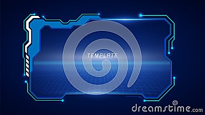 abstract hud ui gui future futuristic screen system virtual design. vector illustration eps10 Vector Illustration