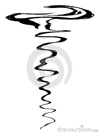 Abstract Hurricane Image Vector Illustration