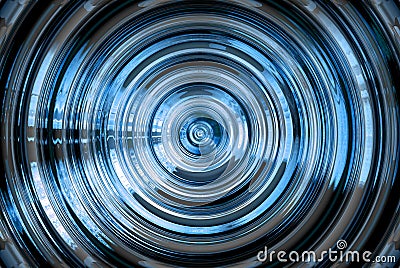 Abstract hypnotic blue background Stock Photo