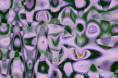 Abstract hypnotics psychedelic multi colored wavy texture pattern. Colorful abstract background Stock Photo