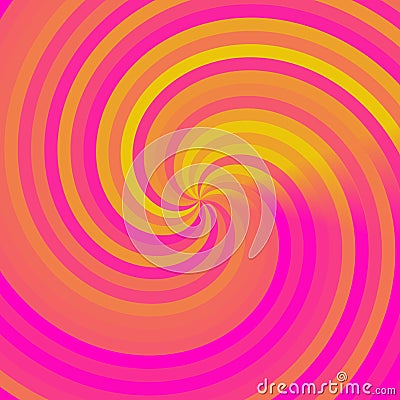 Abstract illusion concept swirl background wallpaper illustration. beautiful rotation or whirlpool or spinning design. Cartoon Illustration