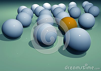 Abstract illustration of balls Stock Photo