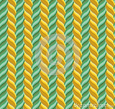 Abstract illustration based on weaving bargello Vector Illustration