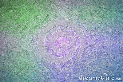 Abstract illustration of blue green purple Textured Impasto background, digitally generated. Cartoon Illustration