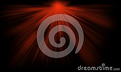 Abstract illustration of a cluster of red light beams on black background. Religion religious concept. Cartoon Illustration
