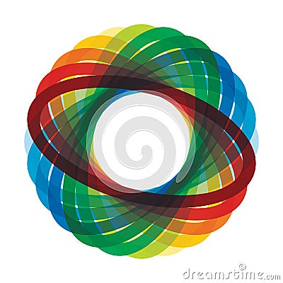 Abstract illustration with elipse Vector Illustration