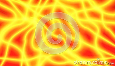 Abstract illustration of flame from lava. Fire lightning, the epicenter of the explosion Vector Illustration