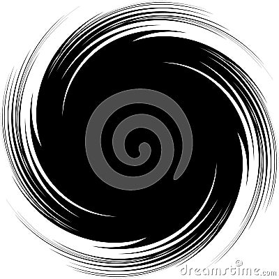 Abstract illustration with spiral, swirl element in clipping mas Vector Illustration