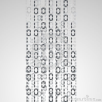 Abstract illustration. Vector streaming binary code background. Cartoon Illustration