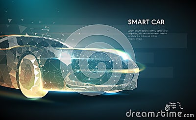 Abstract image of a auto Vector Illustration