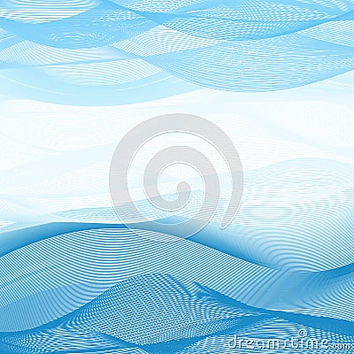 Abstract image. Background of blue-white ribbons intertwined illustration Cartoon Illustration