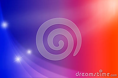 Abstract Glowing Sparkles and Curves in Blue, Red, Pink and Purple Background Stock Photo