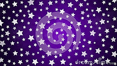 Bright Stars Texture in Dark Purple Background Stock Photo