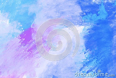 Abstract image of color powder in blue shades Cartoon Illustration