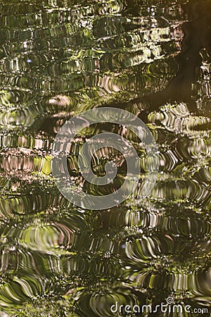 Abstract image of a cracked water surface IV. Stock Photo