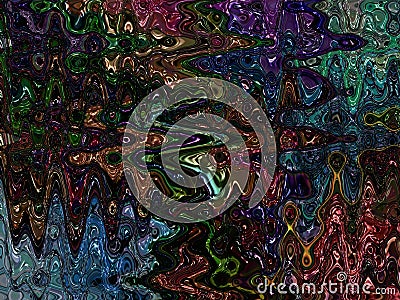 Abstract image. Dynamic motion technology. Curved 3d lines. Futuristic style. Stock Photo