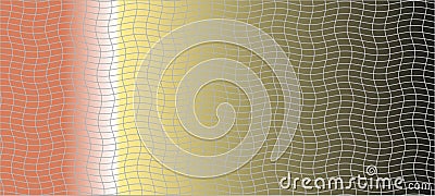 An abstract image featuring a gradient background with wavy grid lines Stock Photo