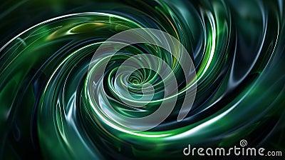 Green spiral abstract Stock Photo