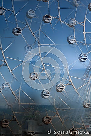 Abstract image of a ferris wheel Stock Photo