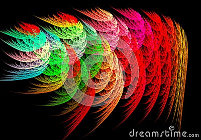 Abstract image : fractal vortex. Stock Photo