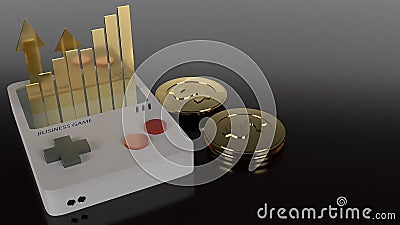 Abstract image game for business concept 3d rendering Stock Photo
