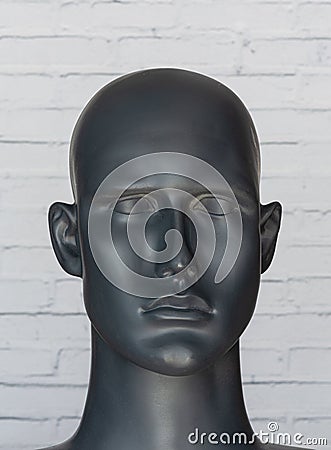 Abstract image of human face, portrait of mannequin head Editorial Stock Photo